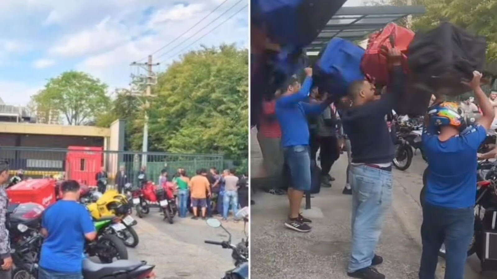 Protesto motoboys campolim sorocabanices