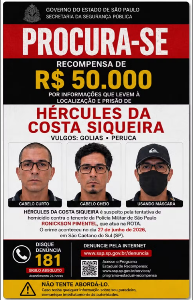 Image sorocabanices Procura se recompensa de R$ por informações sobre Hércules da Costa Siqueira fotos de três suspeitos