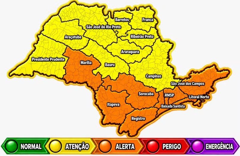 Alerta defesa civil sorocabanices